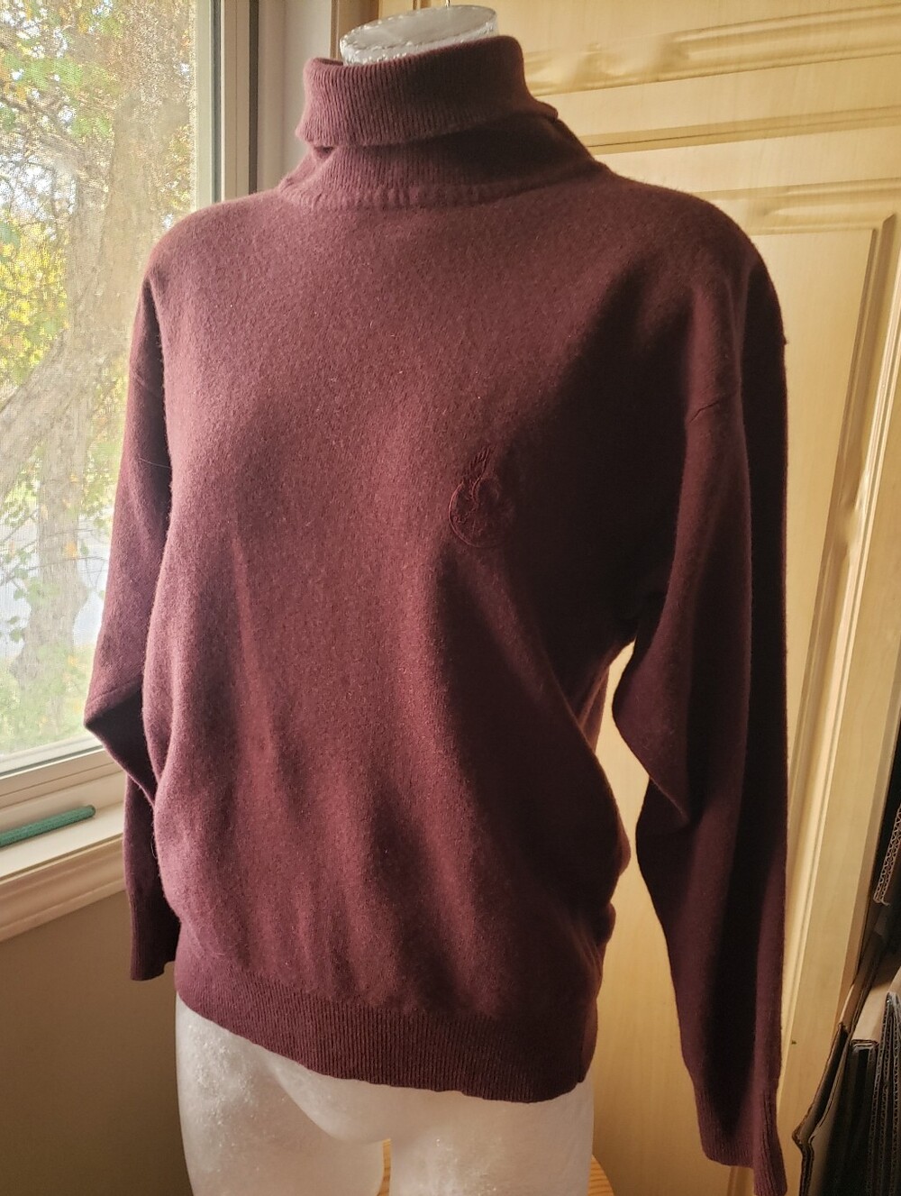 Bogner Men's Burgundy Turtleneck Sweater